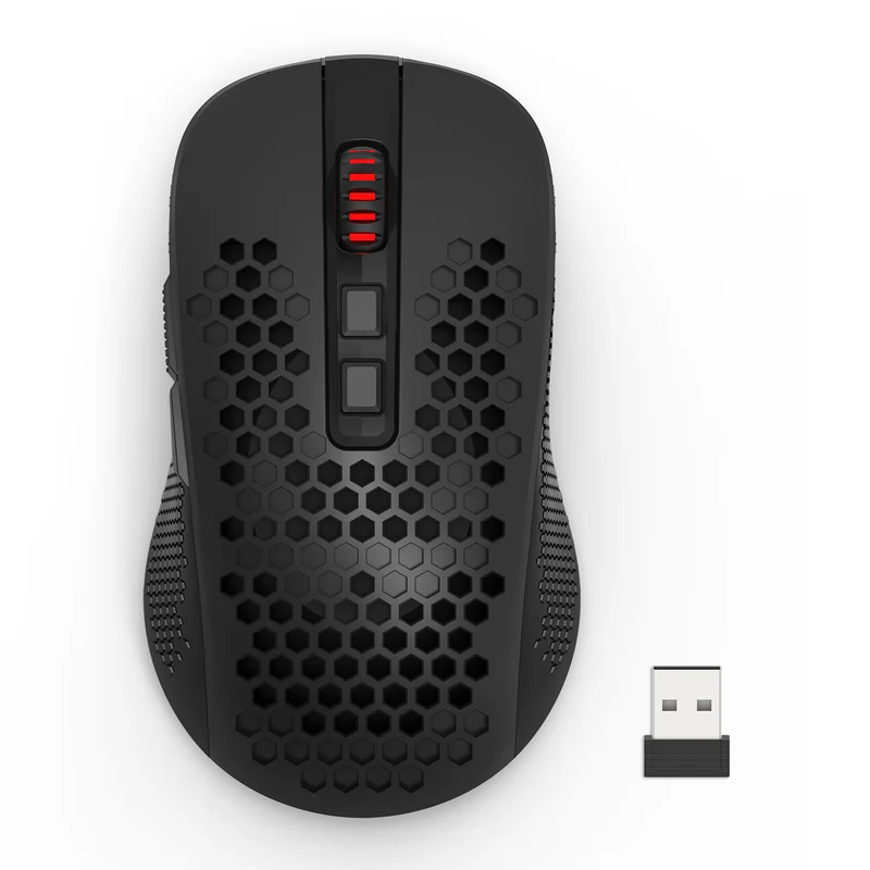 Redragon Hana M694 RGB Tri-Mode 72000DPI Lightweight Honeycomb Gaming Mouse (Black)