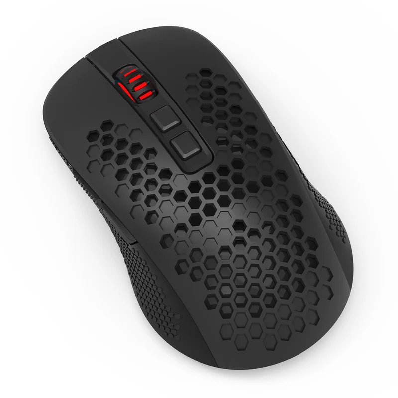 Redragon Hana M694 RGB Tri-Mode 72000DPI Lightweight Honeycomb Gaming Mouse (Black)