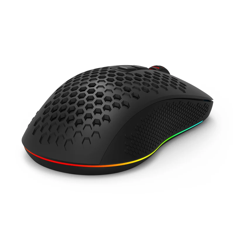 Redragon Hana M694 RGB Tri-Mode 72000DPI Lightweight Honeycomb Gaming Mouse (Black)