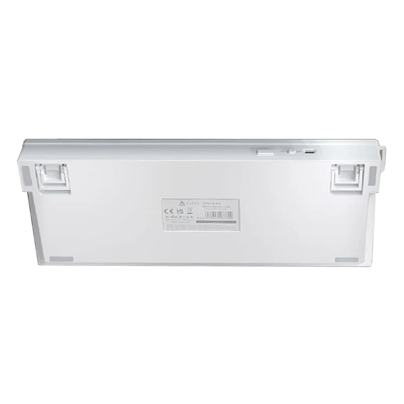 Ajazz AF82 White Light 82 Keys Wired Membrane Keyboard (Light Grey/White/Orange)