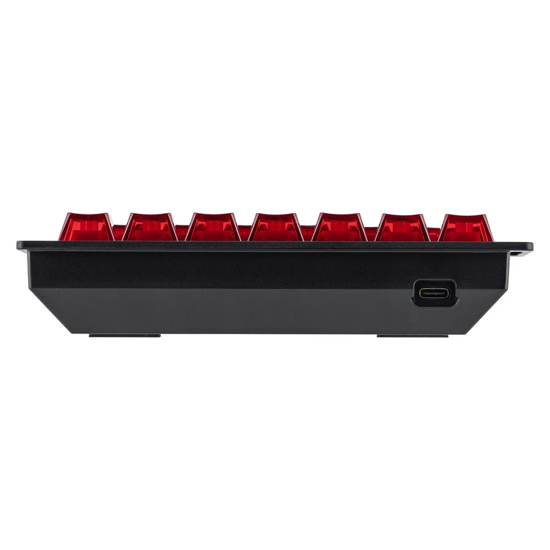 Ajazz AK029 RGB Magnetic Switch Wired 29-Keys Hot-Swappable Mechanical Keyboard (Transparent Red) (Flame Ignation Switch)