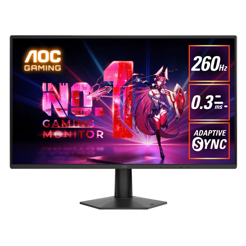 AOC 27G50Z 27" FHD (1920x1080) 260Hz (OC, 240Hz Native) 1ms GTG Fast IPS Gaming Monitor with Tilt Adjustment