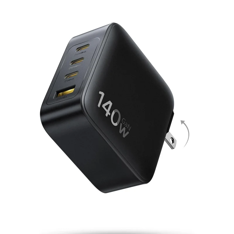 Baseus EnerFill FH11 GaN Fast Charger 3C+U 140W (Cosmic Black) (E0121K00)