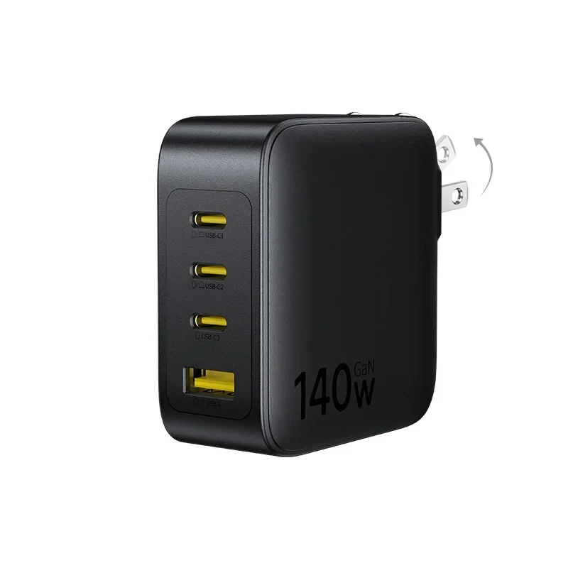 Baseus EnerFill FH11 GaN Fast Charger 3C+U 140W (Cosmic Black) (E0121K00)