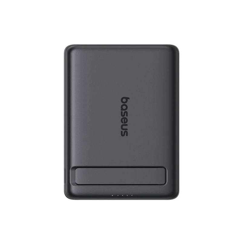 Baseus PicoGo AM31 Ultra-Mini Qi2 Magnetic Power Bank With Kickstand 5000mAh 20W (Cosmic Black) (P10081907123-00)