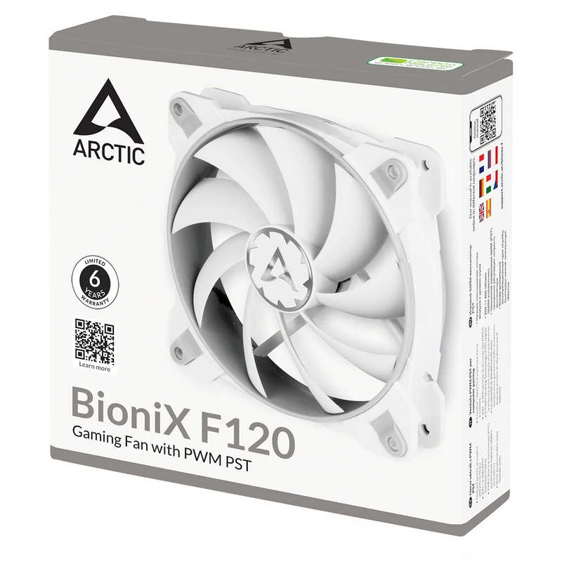 Arctic BioniX F120 120mm PWM Fan with Cable Splitter (Grey/White) (ACFAN00164A)
