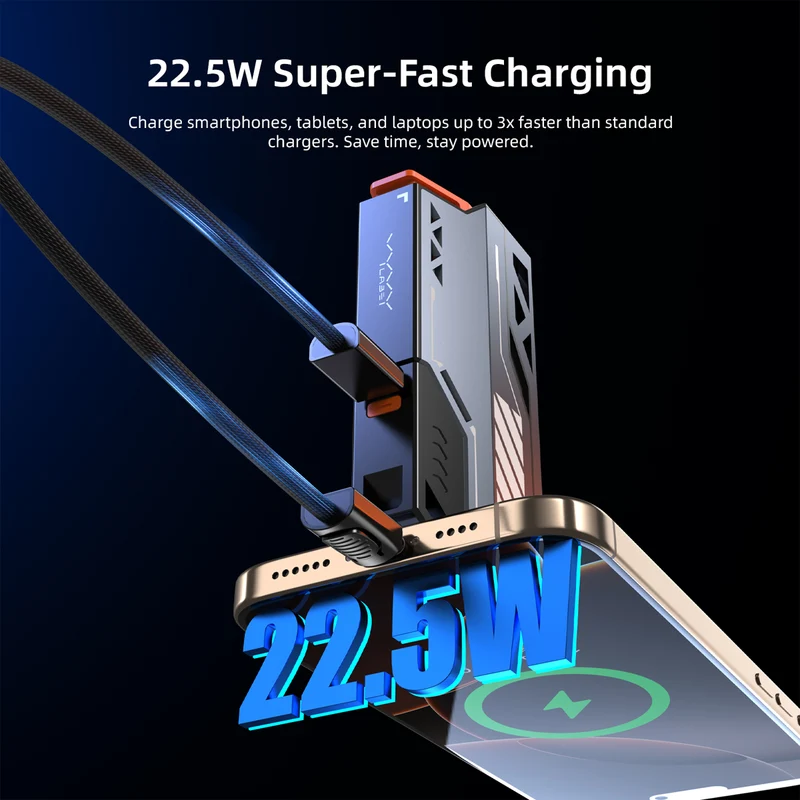 Vyvylabs NexCell Detachable Fast Charger Power Bank 10000mAh 22.5W with C-C Cable (Tarnish) (VBXDL-2TN)