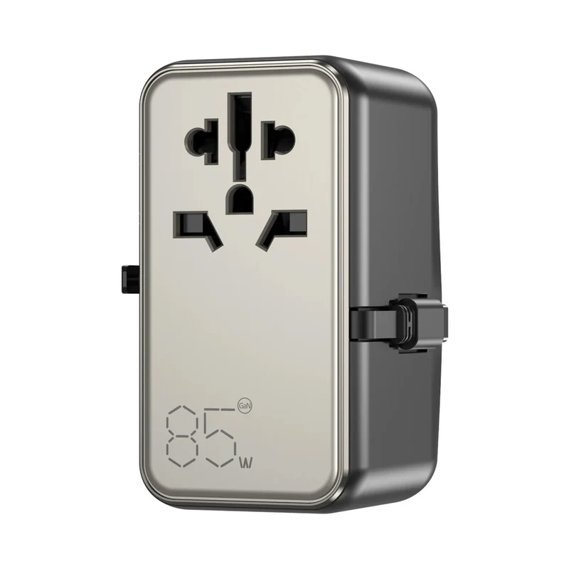 Vyvylabs Explorer Series GaN 4 Ports+AC Fast Charger Travel Adapter 85W A+3C with Type-C Cable (Gold) (GAN85T-GD)
