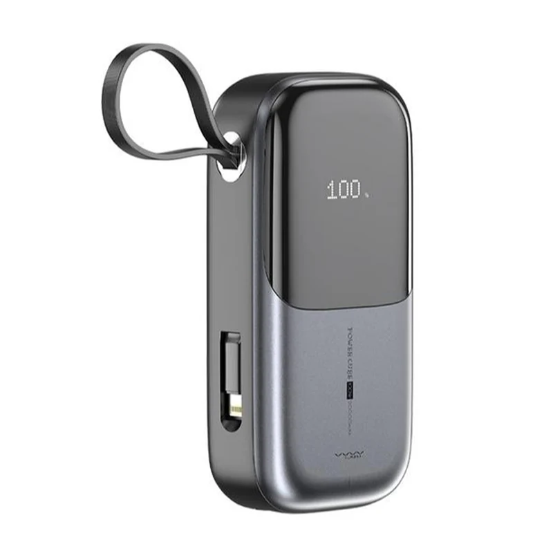 Vyvylabs Power Lite Digital Display Power Bank 20000mAh 65W with C+L Fast Charging Cable (Tarnish) (VBQ08-TN)