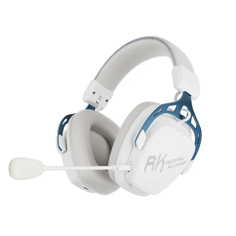 Royal Kludge RK HG103 RGB Tri-Mode Gaming Headphone (Black Ops, Cyborg White)