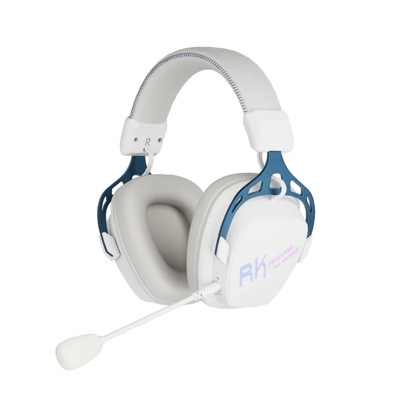 Royal Kludge RK HG103 RGB Tri-Mode Gaming Headphone (Black Ops, Cyborg White)