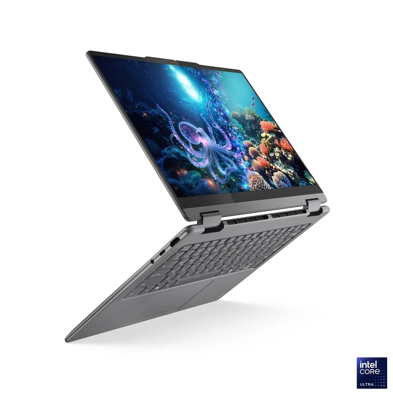 Lenovo Yoga 7 2-in-1 14ILL10 83JQ00DJPH Copilot+ PC Laptop (Luna Grey) | 14" WUXGA (1920x1200) OLED Touch | Core Ultra 5 | 16GB RAM | 1TB SSD | Intel Arc | Win11 Home | MS Office Home 2024 + MS 365 Basic+ Mouse+ Sleeve+ Pen+ A4Tech Fstyler Numeric Keypad