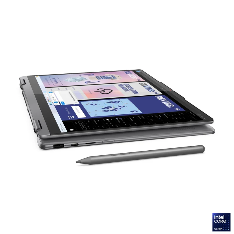 Lenovo Yoga 7 2-in-1 14ILL10 83JQ00DJPH Copilot+ PC Laptop (Luna Grey) | 14" WUXGA (1920x1200) OLED Touch | Core Ultra 5 | 16GB RAM | 1TB SSD | Intel Arc | Win11 Home | MS Office Home 2024 + MS 365 Basic+ Mouse+ Sleeve+ Pen+ A4Tech Fstyler Numeric Keypad