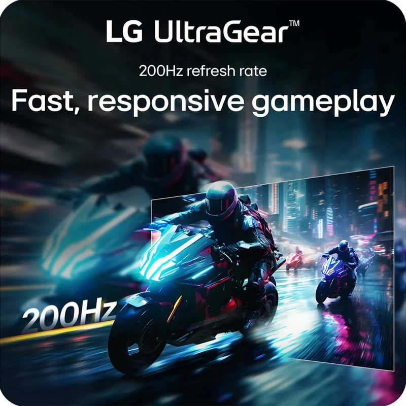 LG UltraGear 27G610A-B 27" QHD (2560x1440) 200Hz 1ms IPS Gaming Monitor With Tilt, Height, Swivel & Pivot Adjustment