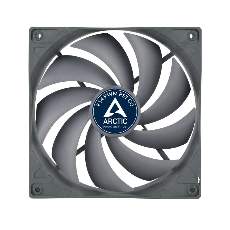 Arctic F14 PWM PST CO 140mm PWM Fan with Cable Splitter for Continuous Operation (Black) (ACFAN00080A)