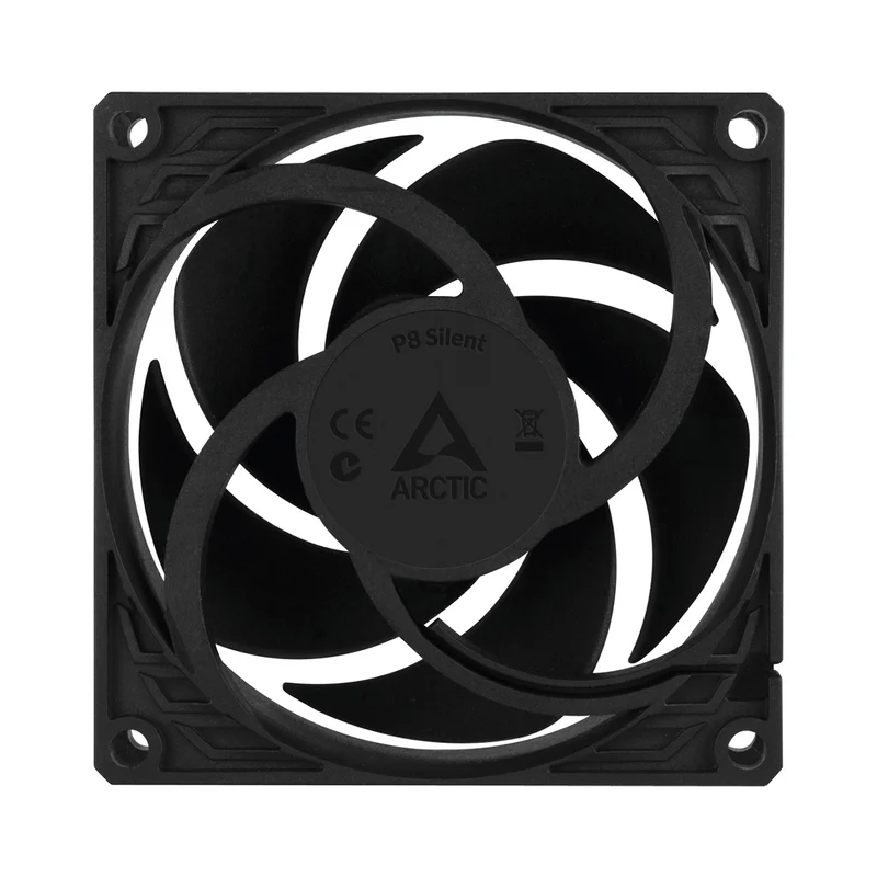 Arctic P8 Silent 80mm Low Noise Single Fan (Black) (ACFAN00152A)