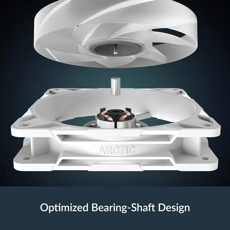 Arctic P12 Pro A-RGB 120mm A-RGB PWM Single Fan with Cable Splitter (White) (ACFAN00311A)