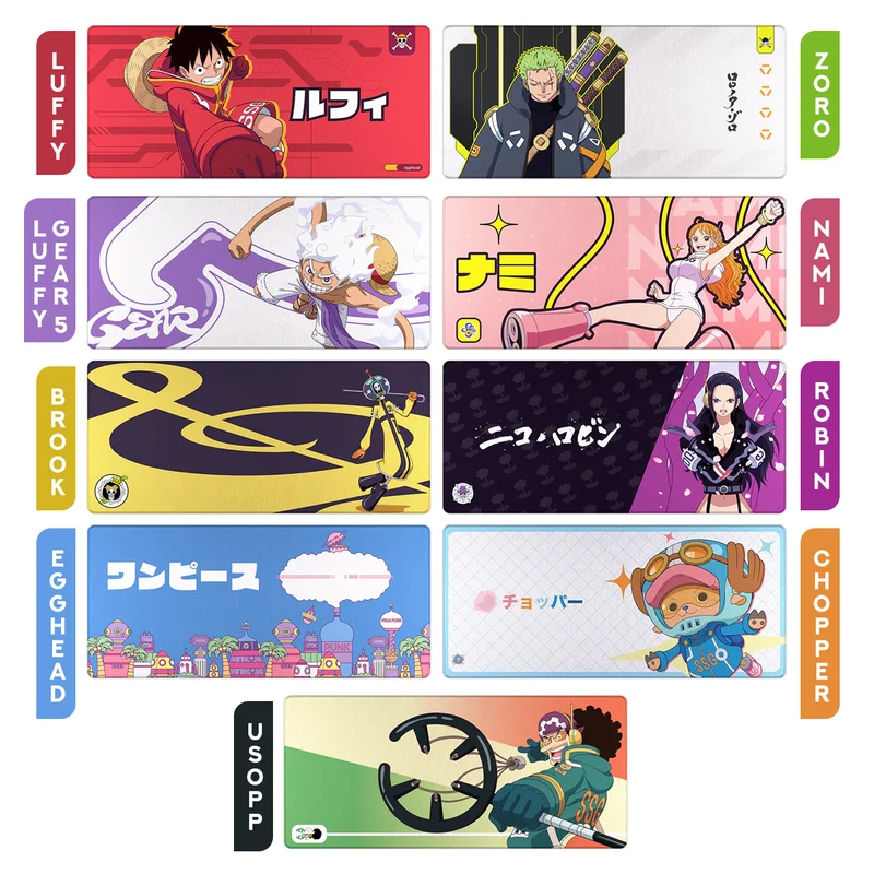 Fantech x One Piece ATO MP905 Deskmat (Luffy, Zoro, Luffy Gear 5, Nami, Brook, Robin, Egghead, Chopper, Usopp)