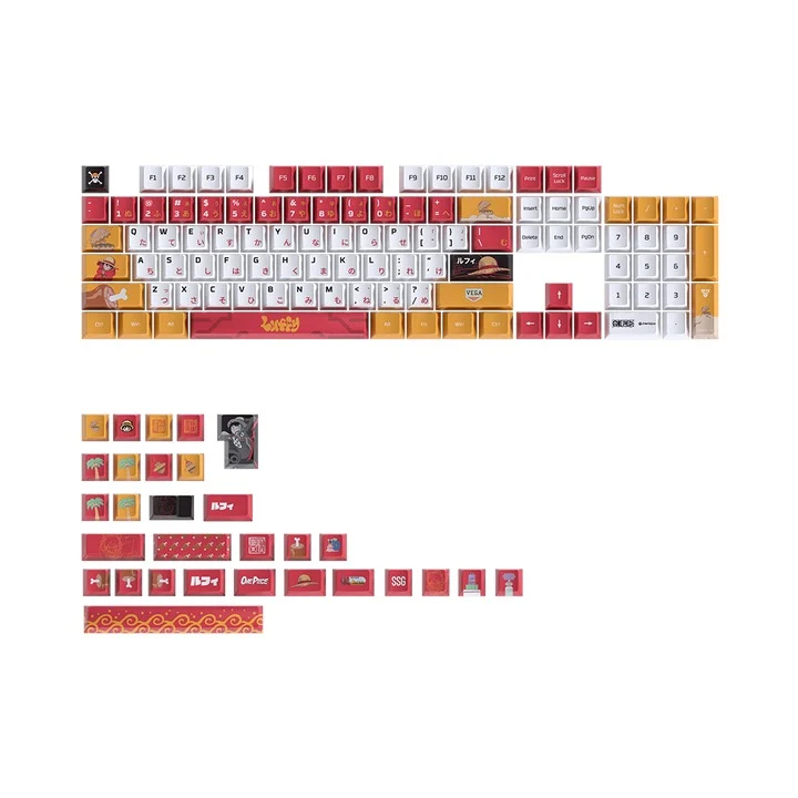 Fantech x One Piece ACK03 134 Keys Cherry Profile Keycaps (Luffy, Zoro, Luffy Gear 5, Nami)