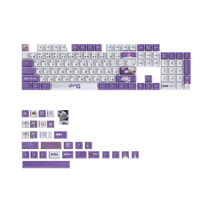 Fantech x One Piece ACK03 134 Keys Cherry Profile Keycaps (Luffy, Zoro, Luffy Gear 5, Nami)
