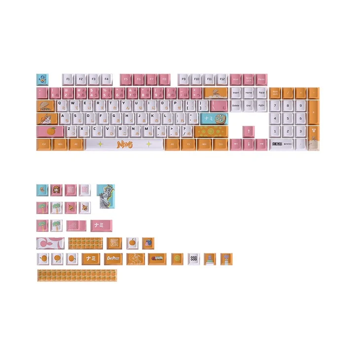 Fantech x One Piece ACK03 134 Keys Cherry Profile Keycaps (Luffy, Zoro, Luffy Gear 5, Nami)