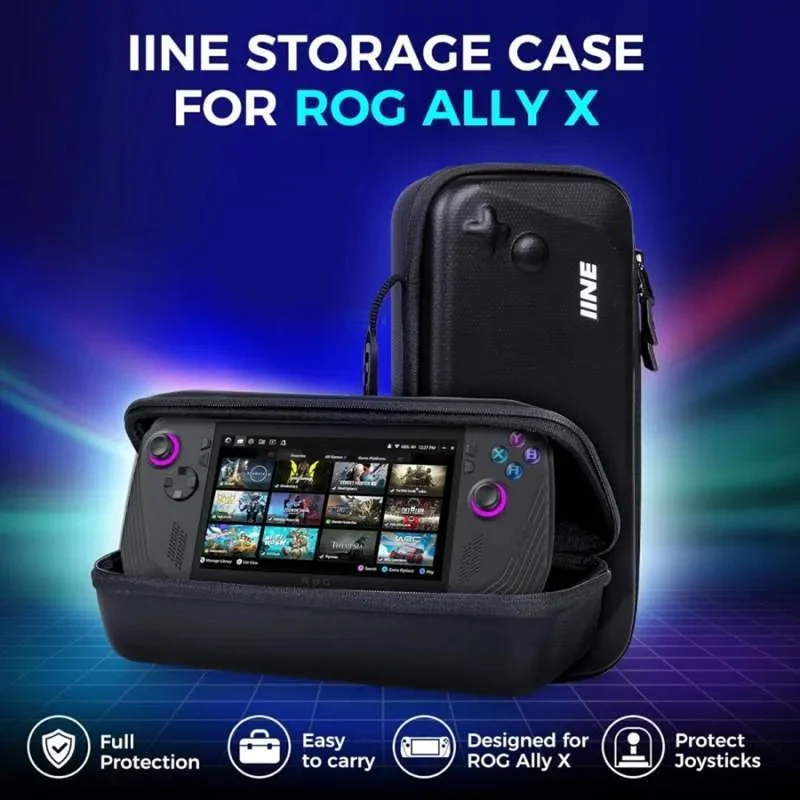 IINE Carrying Case for ROG Ally X (Black) (L1030)