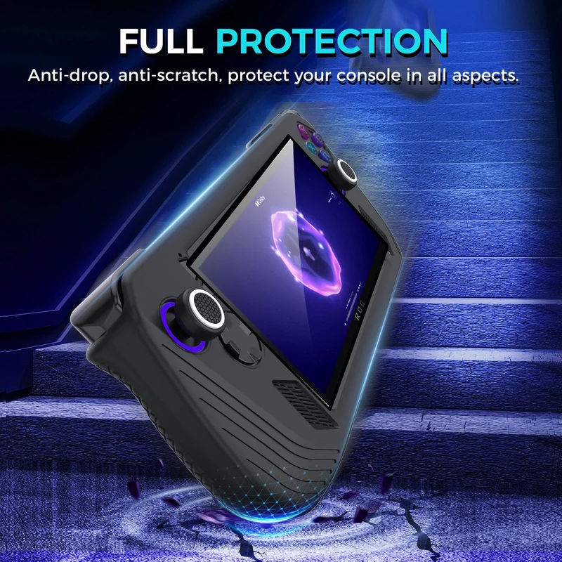 IINE Silicone Case Set for ROG Ally X (Black) (L1043)