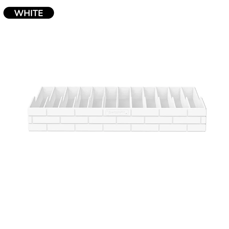 IINE Game Card Storage Rack for Nintendo Switch (Red, White)