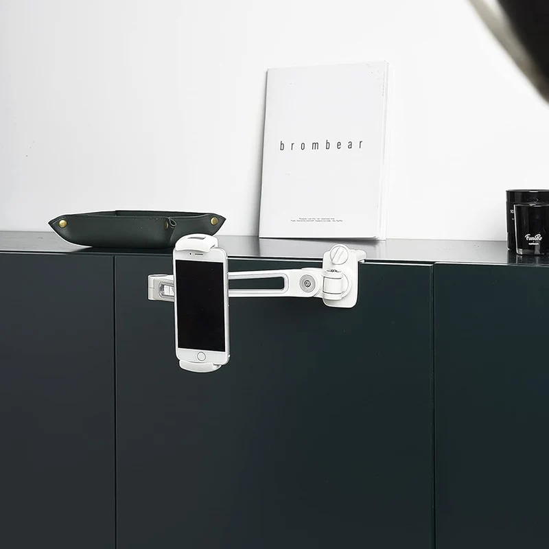Ledetech LD-204B-T9 Vise-Type Tablet and Smartphone Stand (Black, White)