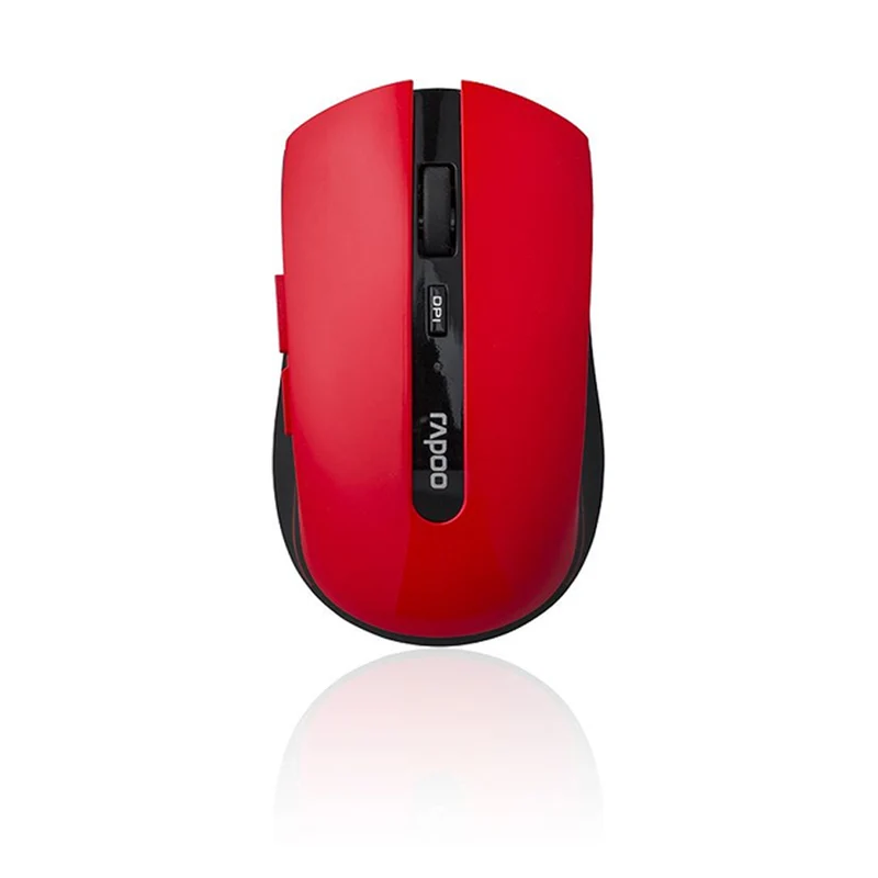 Rapoo 7200P Wireless Optical Mouse (Red, White)