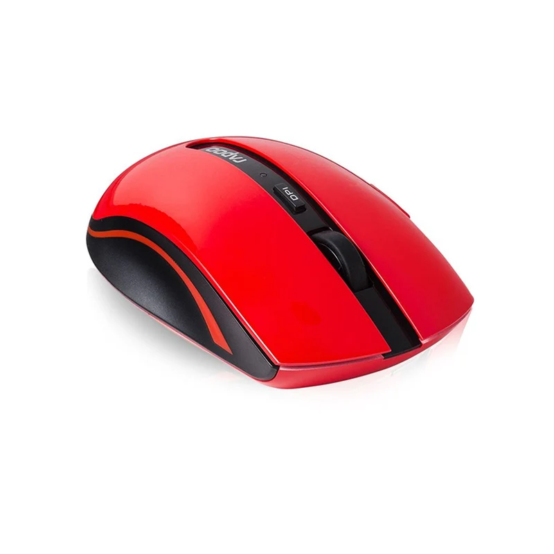 Rapoo 7200P Wireless Optical Mouse (Red, White)