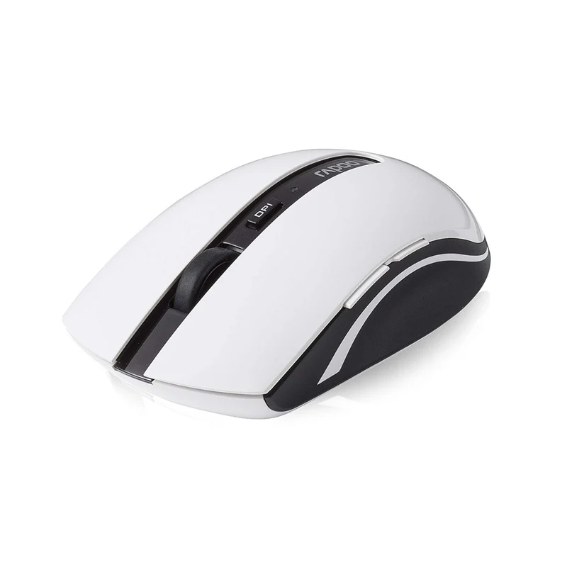 Rapoo 7200P Wireless Optical Mouse (Red, White)