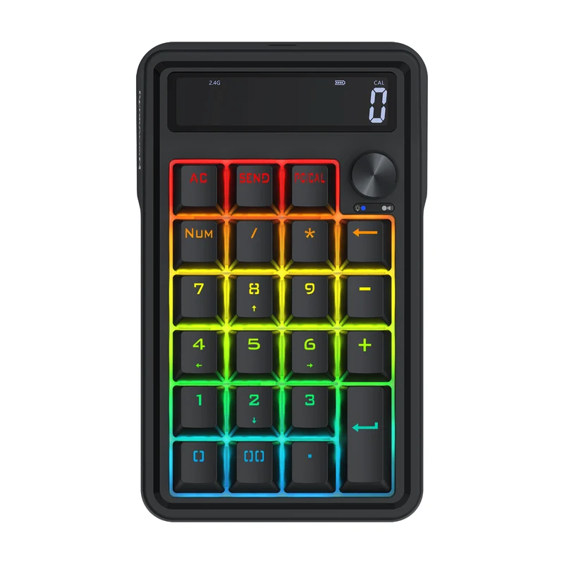 Redragon Cove Wireless K733 RGB Hot-Swappable Gasket Mounted Digital Mechanical Numpad (RPC Linear Switch)