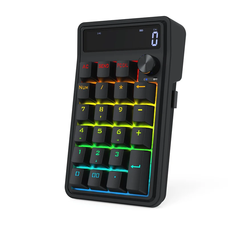 Redragon Cove Wireless K733 RGB Hot-Swappable Gasket Mounted Digital Mechanical Numpad (RPC Linear Switch)