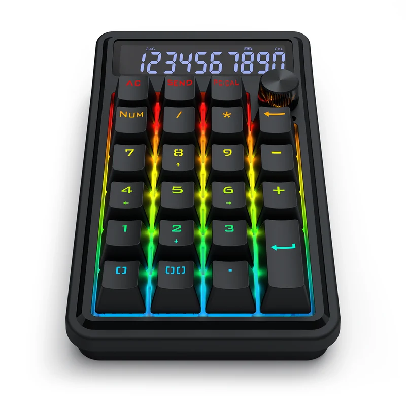Redragon Cove Wireless K733 RGB Hot-Swappable Gasket Mounted Digital Mechanical Numpad (RPC Linear Switch)
