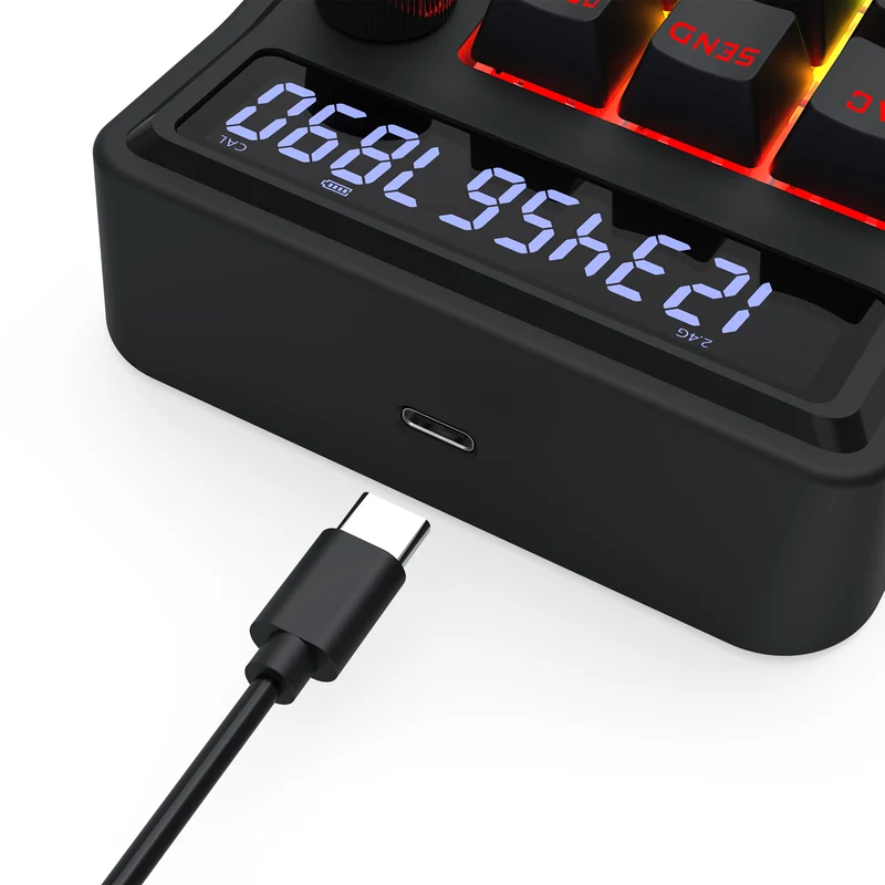 Redragon Cove Wireless K733 RGB Hot-Swappable Gasket Mounted Digital Mechanical Numpad (RPC Linear Switch)