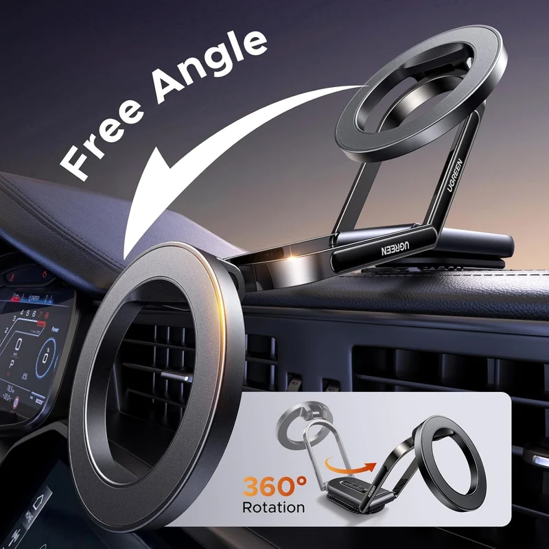 Ugreen Dashboard Magnetic Car Phone Mount (Black) (LP924/65186)