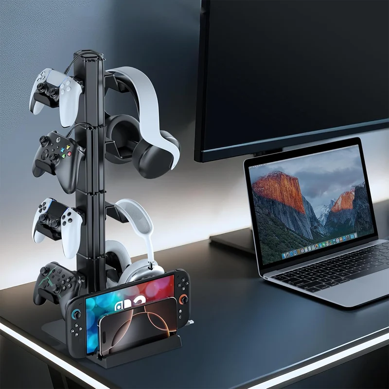 Multifunctional Controller & Headset Stand (Black) (VG-P5394S)
