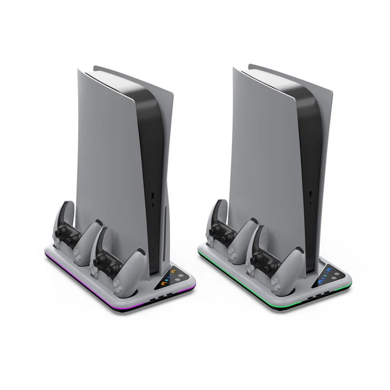 Dobe Multi-Functional Cooling & Charging Dock for PS5/ PS5 Slim Black/White TP5-3557