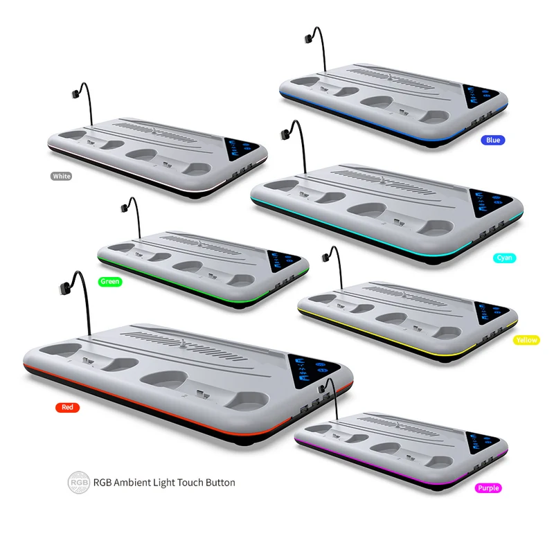 Dobe Multi-Functional Cooling & Charging Dock for PS5/ PS5 Slim Black/White TP5-3557