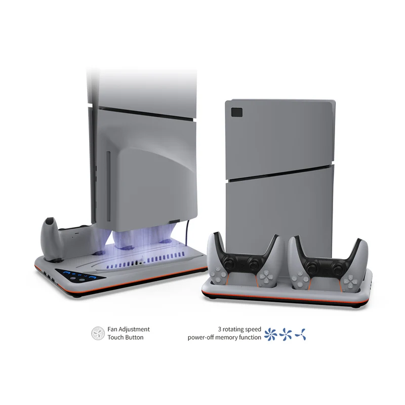 Dobe Multi-Functional Cooling & Charging Dock for PS5/ PS5 Slim Black/White TP5-3557