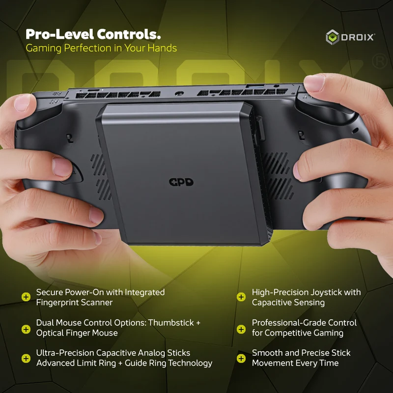 GPD Win 5 AMD Ryzen AI Max+ 395 7" (1920x1080) 120Hz Gaming Display 32GB RAM LPDDR5X-8000MT/S + 2TB SSD AMD Radeon 8060S (RDNA3.5) Windows 11 Handheld Gaming Console (Black) + GPD Win 5 Protection Case