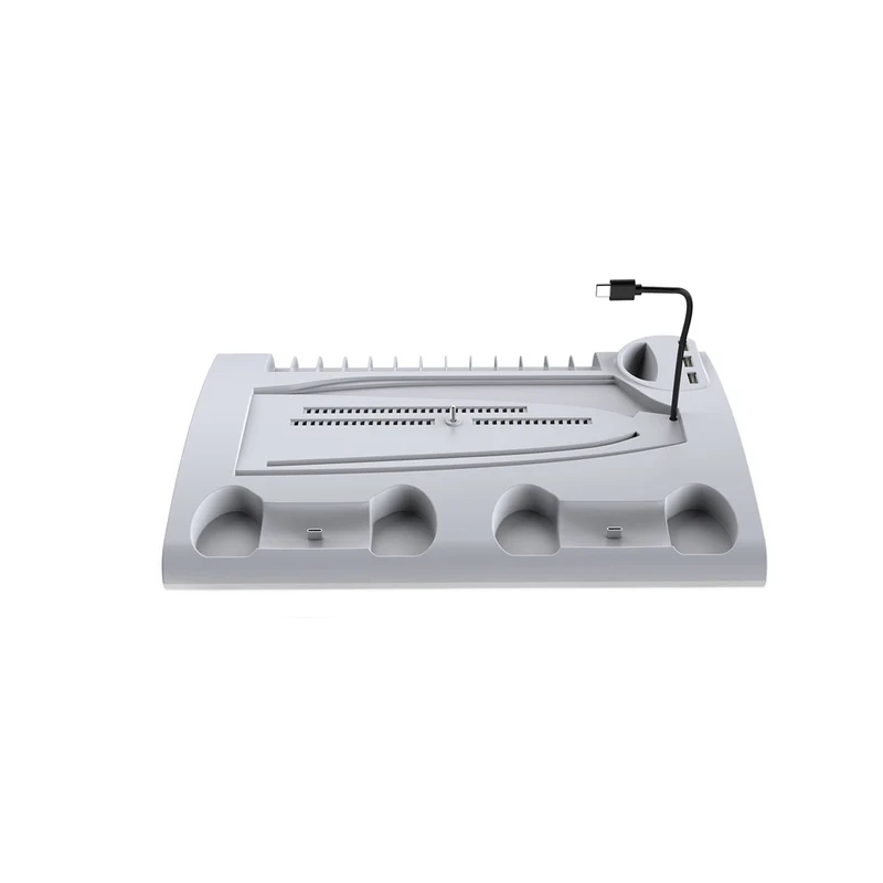 Dobe Multifunctional Cooling & Charging Stand For PS5 / PS5 Slim / PS5 Pro (White) TP5-3570D