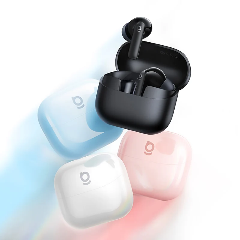 Baseus Bass BP1 NC Noise-Cancelling Earbuds (Cosmic Black, Moon White, Galaxy Blue, Baby Pink) (A0010704, A0010705, A0010706, A0010707)