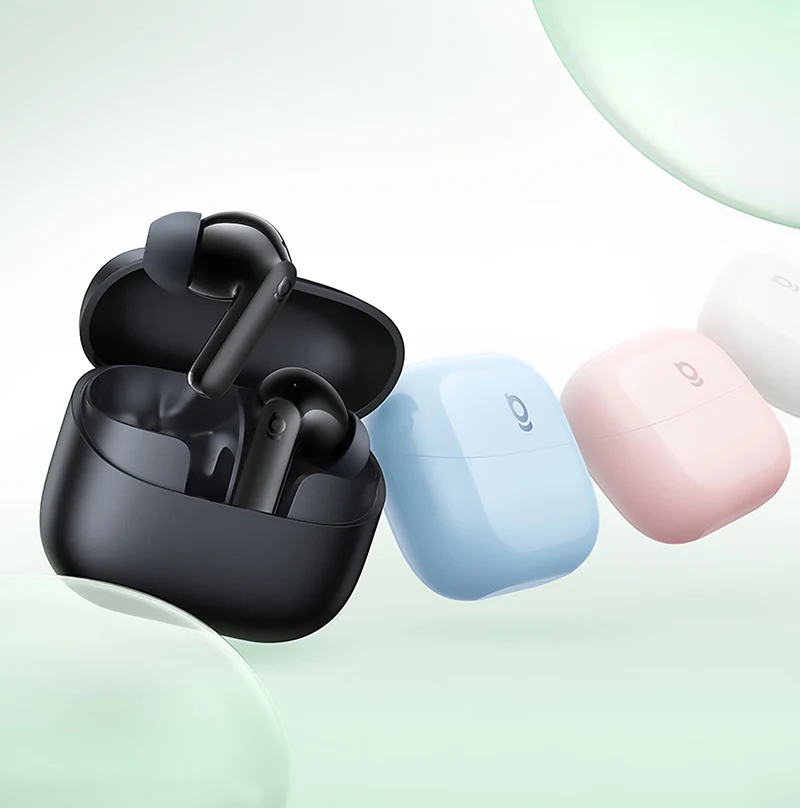 Baseus Bass BP1 NC Noise-Cancelling Earbuds (Cosmic Black, Moon White, Galaxy Blue, Baby Pink) (A0010704, A0010705, A0010706, A0010707)