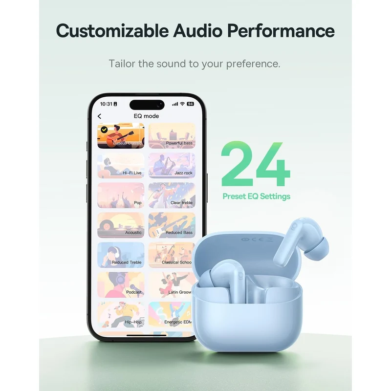 Baseus Bass BP1 NC Noise-Cancelling Earbuds (Cosmic Black, Moon White, Galaxy Blue, Baby Pink) (A0010704, A0010705, A0010706, A0010707)