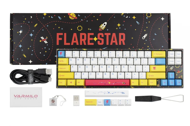 Ducky Miya Pro Flare Star Mechanical Keyboard (Cherry MX Brown) (MYD68NA020A2A0A01A020)
