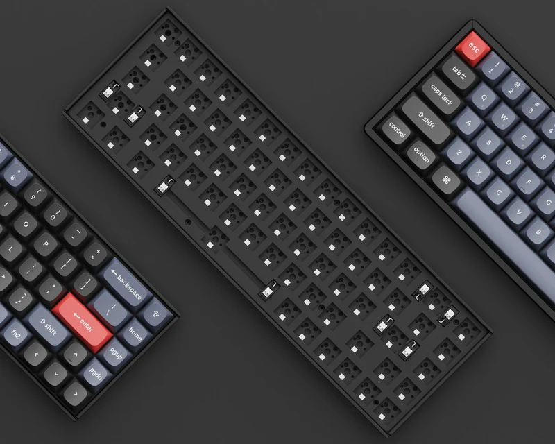 Keychron K6 Pro QMK/Via Wireless Custom Mechanical Barebone Hot-Swappable RGB Backlight Aluminum Keyboard (K6P-Z2)