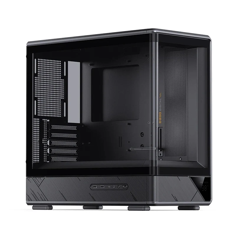 Jonsbo D200 M-ATX Computer Case (Black, White)