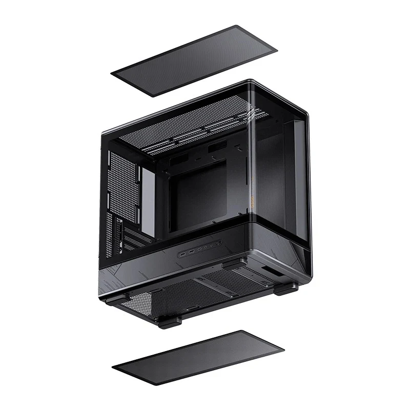 Jonsbo D200 M-ATX Computer Case (Black, White)